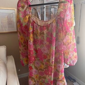 Show Me Your MuMu Floral Top with Pink and Yellow